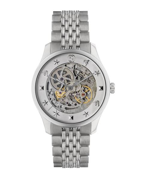 gucci skeleton watch|gucci watch making service.